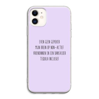 Tequila: iPhone 11 Transparant Hoesje