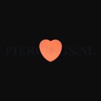 Tongpiercing tickler hart oranje