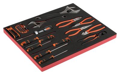 Bahco Foaminlay Fit&Go 3/3 met tangen en schroevendraaiers - 16-delig - FF1A129
