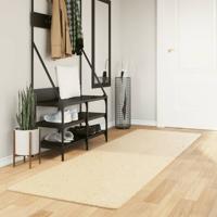 VidaXL Vloerkleed huarte laagpolig zacht wasbaar 80x250 cm crème