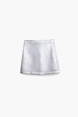 Metallic minirok - BLACK - XL