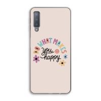 Happy days: Samsung Galaxy A7 (2018) Transparant Hoesje