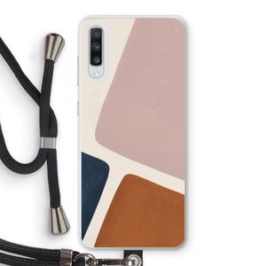 Geo #2: Samsung Galaxy A70 Transparant Hoesje met koord