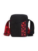 HUGO KIDS sac en toile à logo imprimé - Noir