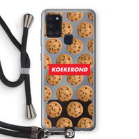 Koekerond: Samsung Galaxy A21s Transparant Hoesje met koord