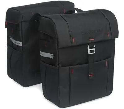 Dubbele fietstas New Looxs Vigo Double - zwart
