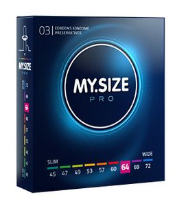 MySize PRO 64mm - Ruimere XXL Condooms 3 stuks