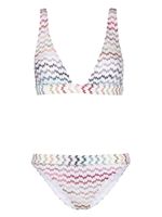 Missoni bikini à motif zig-zag - Blanc