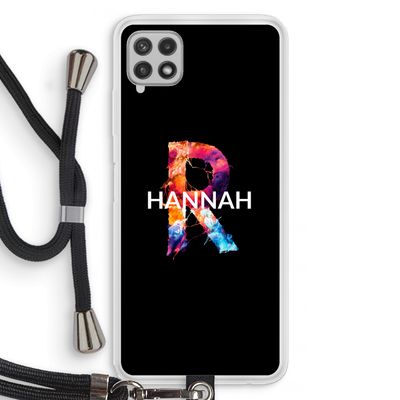 Abstract Spectrum: Samsung Galaxy A22 4G Transparant Hoesje met koord