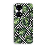 Geometrische jungle: Huawei P50 Transparant Hoesje