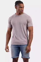 Purewhite Flat Knitted Logo Shirt Heren Sand - Maat XS - Kleur: Sand | Soccerfanshop