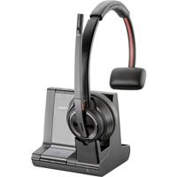 HP Poly Savi 8210-M On Ear headset Telefoon DECT, Bluetooth Stereo Zwart Noise Cancelling Headset, Volumeregeling, Microfoon uitschakelbaar (mute), Incl.