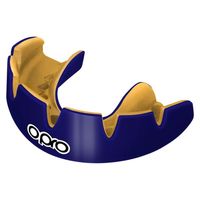 OPRO 790001 Instant Custom Dentist Fit Mouthguard Braces - Navy/Gold - SR