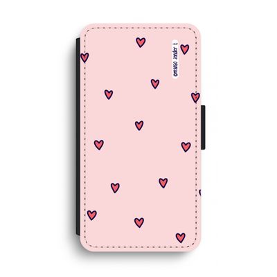 Hartjes: iPhone XS Max Flip Hoesje