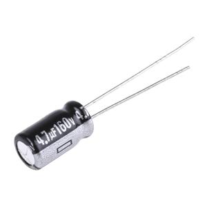 Panasonic Elektrolytische condensator Radiaal bedraad 2.5 mm 4.7 µF 160 V 20 % (Ø) 6.3 mm 1 stuk(s)