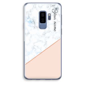 Marmer in stijl: Samsung Galaxy S9 Plus Transparant Hoesje