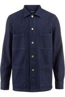 OLYMP SIGNATURE Soft Business Tailored Fit Overshirt indigo, Effen