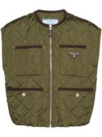 Prada gilet matelassé Light Re-Nylon - Vert