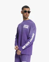 Croyez Sprayed Atelier Longsleeve T-Shirt Heren Paars/Wit - Maat M - Kleur: WitPaars | Soccerfanshop