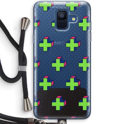 8-bit N°10: Samsung Galaxy A6 (2018) Transparant Hoesje met koord