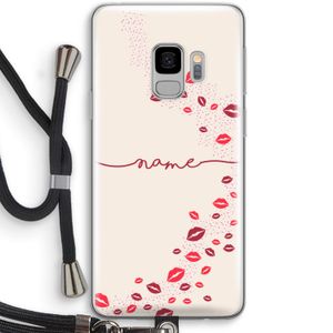Kusjes: Samsung Galaxy S9 Transparant Hoesje met koord