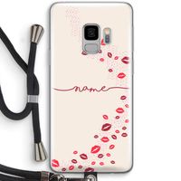Kusjes: Samsung Galaxy S9 Transparant Hoesje met koord