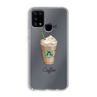But first coffee: Samsung Galaxy M31 Transparant Hoesje
