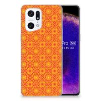 OPPO Find X5 Pro TPU bumper Batik Oranje - thumbnail