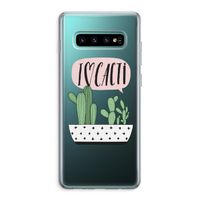 I love cacti: Samsung Galaxy S10 Plus Transparant Hoesje