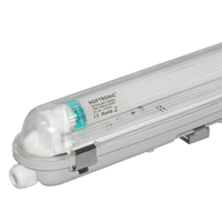 HOFTRONIC™ 10x LED T8 TL armatuur IP65 120 cm 4000K 18W 2520lm 140lm/W Flikkervrij koppelbaar