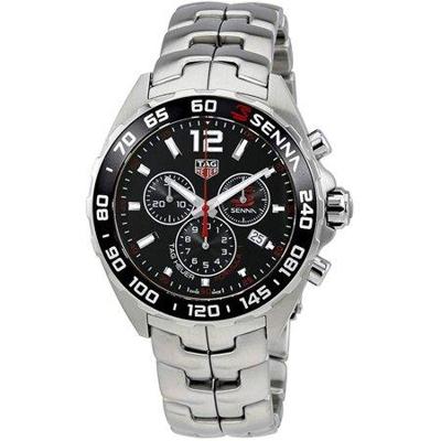 Tag Heuer CAZ1015.BA0883 &apos;Senna&apos; chronograaf roestvrijstalen herenhorloge