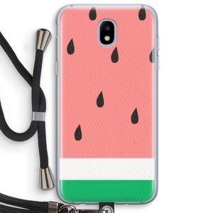 Watermeloen: Samsung Galaxy J5 (2017) Transparant Hoesje met koord