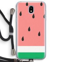 Watermeloen: Samsung Galaxy J5 (2017) Transparant Hoesje met koord