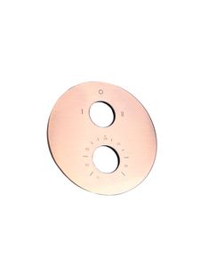 Saniclear Copper afbouwdeel rond voor inbouwthermostaat