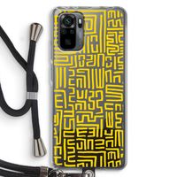 Majorelle Blue Print: Xiaomi Redmi Note 10 Pro Transparant Hoesje met koord