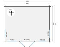 Blokhut - Tuinhuis Arne | 28 mm | vuren Red Class Wood geïmpregneerd