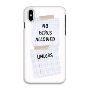 No Girls Allowed Unless: iPhone X Tough Case