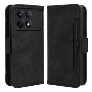 Xiaomi Redmi K70/K70 Pro/Poco F6 Pro Cardholder Series Portemonnee Hoesje - Zwart