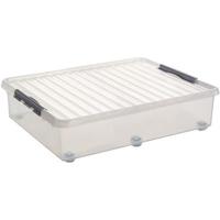 Sunware opslagbox - met deksel - kunststof - 60 liter - 80 x 50 x 20 cm - opslagdoos Sunware opslagbox - met deksel - kunststof - 60 liter - 80 x 50 x 20 cm - opslagdoos