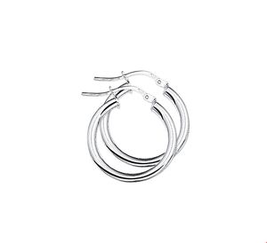 TFT Creolen Ronde Buis Zilver Glanzend 3 mm x 20 mm