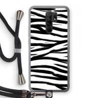 Zebra pattern: Xiaomi Redmi 9 Transparant Hoesje met koord Zebra pattern: Xiaomi Redmi 9 Transparant Hoesje met koord