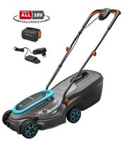 Gardena PowerMax 32/18V P4A grasmaaier Duwgrasmaaier Batterij/Accu Blauw, Grijs - thumbnail