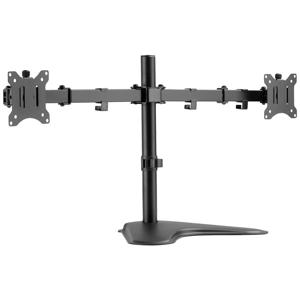 Digitus DA-90401 Monitor-tafelbeugel 2-voudig 38,1 cm (15) - 81,3 cm (32) Zwart, Zwart (mat) Draaibaar, In hoogte verstelbaar, Kantelbaar, Kantelbaar en