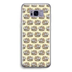 Slapende poes: Samsung Galaxy S8 Transparant Hoesje