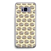 Slapende poes: Samsung Galaxy S8 Transparant Hoesje
