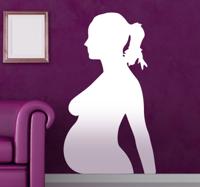 Zwangere vrouw sticker Zwangere vrouw sticker