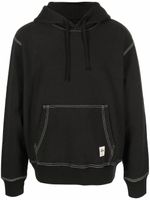 Stüssy hoodie à coutures contrastantes - Noir