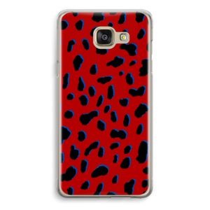 Red Leopard: Samsung Galaxy A5 (2016) Transparant Hoesje