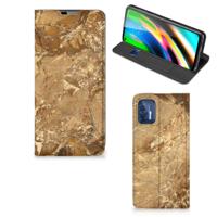 Motorola Moto G9 Plus | Standcase | Marmer Creme