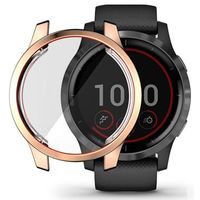 Hat Prince Garmin Venu 2S TPU Hoesje met Schermbeschermer - 40mm - Goud - thumbnail